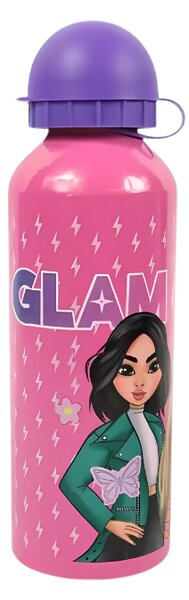 Dječja metalna boca GLAM 500 ml ružičasta