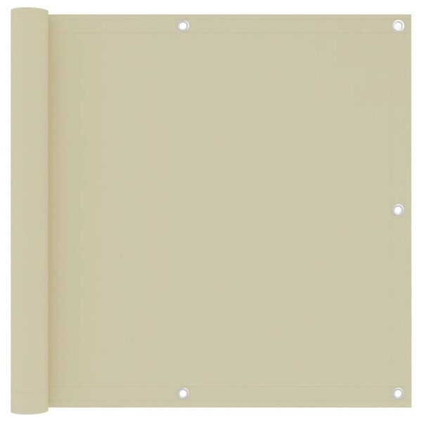 Balkonski zastor krem 90 x 300 cm od tkanine Oxford - Krema / 90 x 300 cm