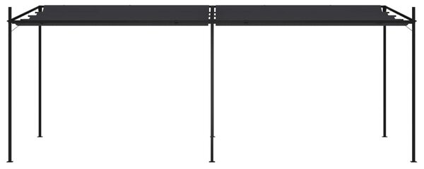 Sjenica s pomičnim krovom 600 x 300 x 233 cm antracit - Antracitno siva / 600 x 300 x 233 cm
