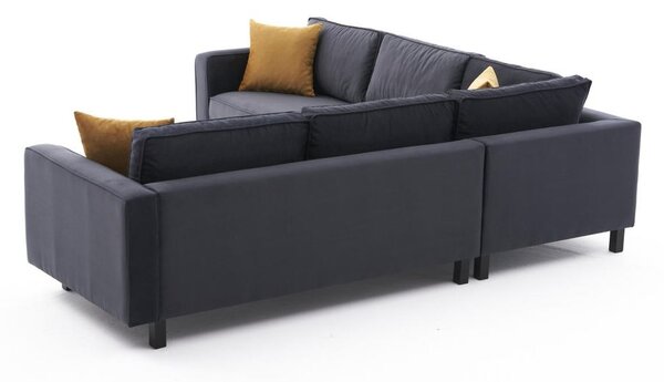 Atelier Del Sofa Kutna garnitura, Antracit, Kale Velvet - Anthracite