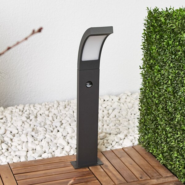 Lucande LED svjetiljka Juvia, 60 cm, detektor pokreta, IP54, Crno, Aluminij