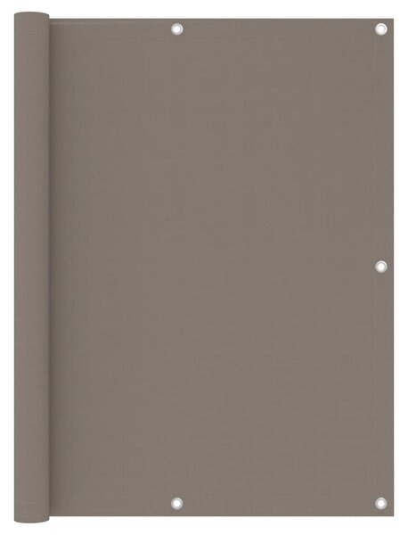 Balkonski zastor smeđe-sivi 120 x 300 cm od tkanine Oxford - Tupe / 120 x 300 cm
