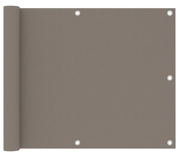 Balkonski zastor smeđe-sivi 75 x 300 cm od tkanine Oxford - Tupe / 75 x 300 cm