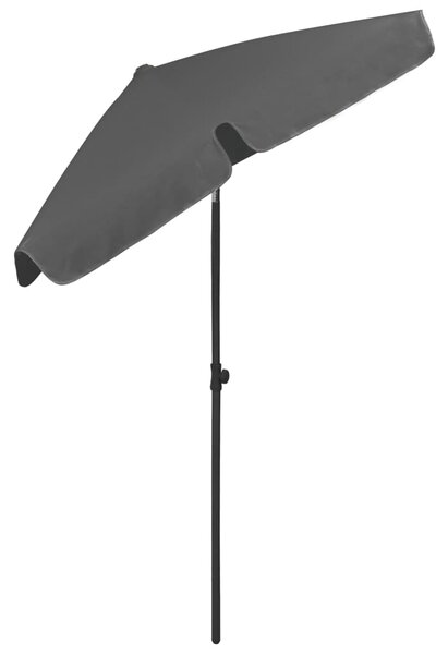 Suncobran za plažu antracit 180 x 120 cm - Antracitno siva / 180 x 120 cm
