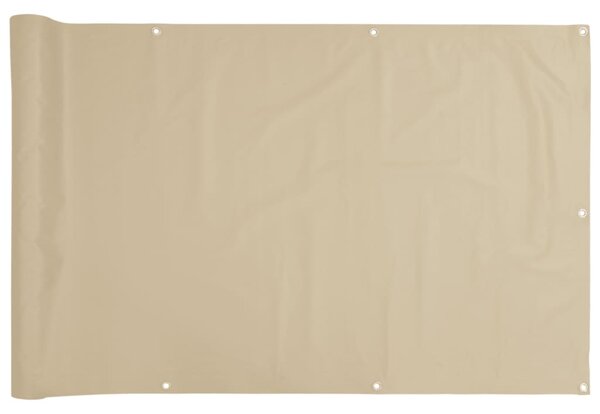 Balkonski zastor bež 120 x 300 cm od tkanine Oxford - Bež / 120 x 300 cm
