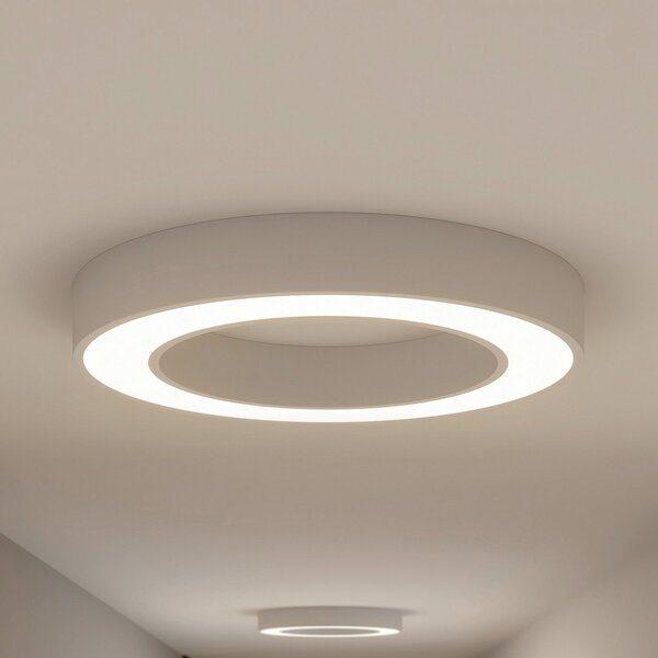 Arcchio Sharelyn LED stropna svjetiljka, Ø 60 cm, bijela, dimabilna, prigušiva, Bijela, Kuhinja, Aluminij