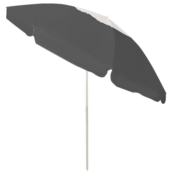 Suncobran za plažu antracit 240 cm - Antracitno siva / 240 cm