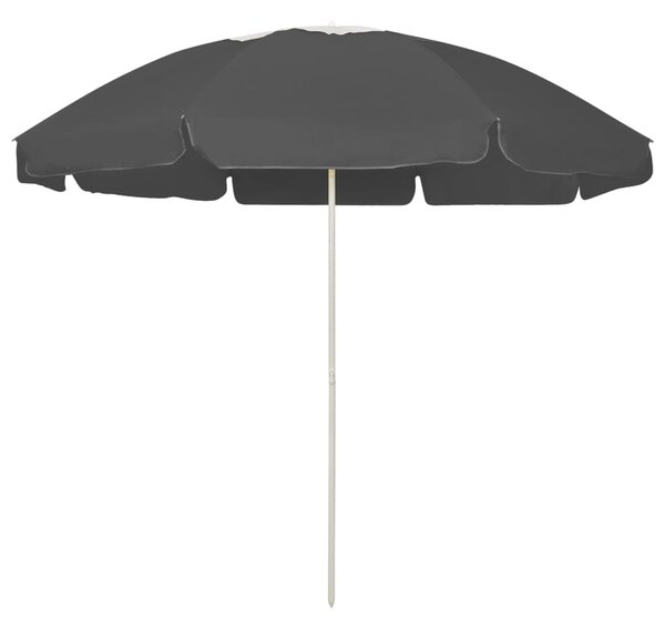 Suncobran za plažu antracit 240 cm - Antracitno siva / 240 cm