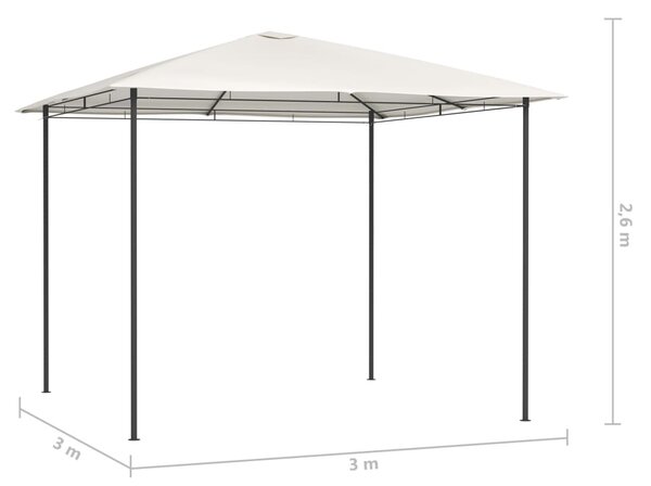 Sjenica 3 x 3 x 2,6 m krem 160 g/m² - Krema / 3 x 3 x 2.6 m