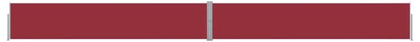 Uvlačiva bočna tenda za terasu 140 x 1200 cm crvena - Crvena / 140 x 1200 cm