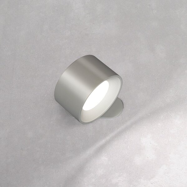 FH Lighting LED zidna svjetiljka na baterije Magnetics, srebrna, CCT, s magnetom, prigušiva, Sivo, Dnevni boravak/blagovaonica, Plastika
