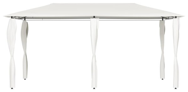 Sjenica s navlakama za stupove 2,98x5,3x2,59 m krem 160 g/m² - Krema / 2.98 x 5.3 x 2.59 m
