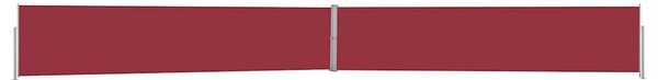 Uvlačiva bočna tenda za terasu 140 x 1200 cm crvena - Crvena / 140 x 1200 cm