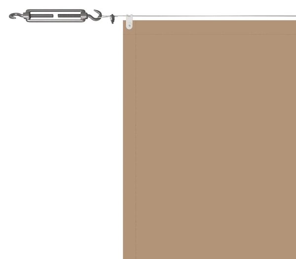 Okomita tenda smeđe-siva 60 x 1200 cm od tkanine Oxford - Tupe / 60 x 1200 cm