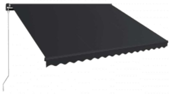 Tenda na ručno uvlačenje s LED svjetlima 450 x 300 cm antracit - Antracitno siva / 450 x 300 cm