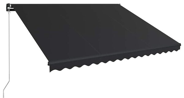 Tenda na ručno uvlačenje s LED svjetlima 450 x 300 cm antracit - Antracitno siva / 450 x 300 cm