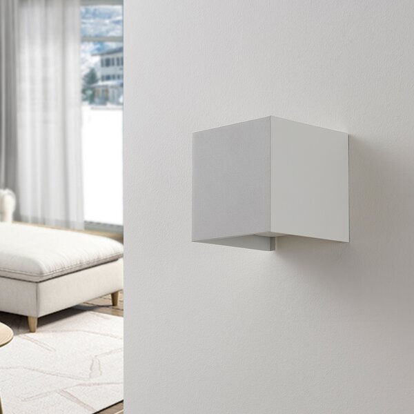 Arcchio zidna lampa Zuzana, set 2 kom, bijela, G9, širina 10 cm, prigušiva, Bijela, Dnevni boravak/blagovaonica, Aluminij