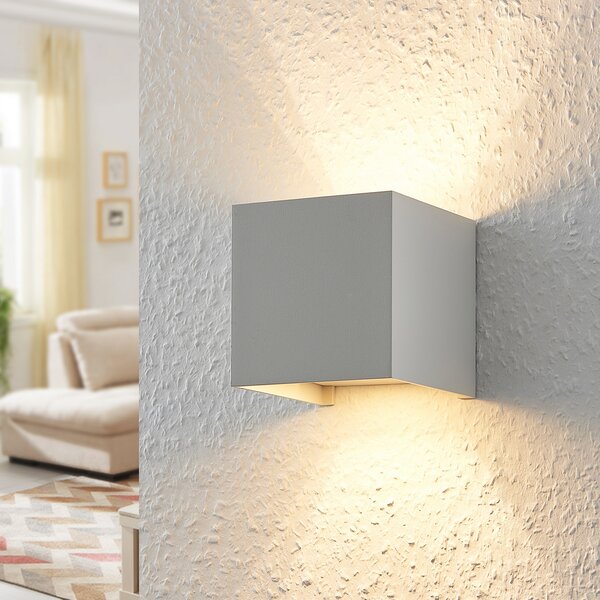 Arcchio zidna lampa Zuzana, set 2 kom, bijela, G9, širina 10 cm, prigušiva, Bijela, Dnevni boravak/blagovaonica, Aluminij
