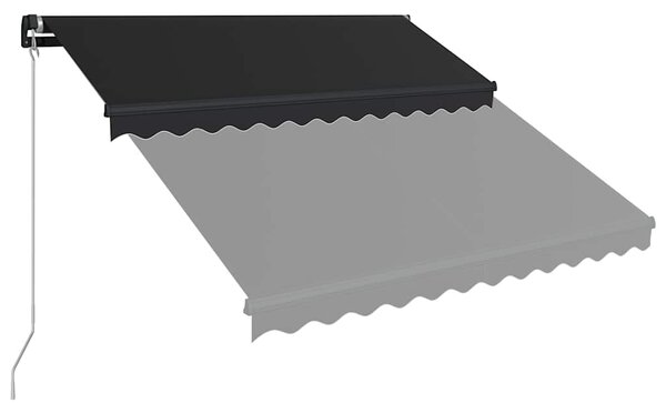 Tenda na ručno uvlačenje 350 x 250 cm antracit - Antracitno siva / 350 x 250 cm