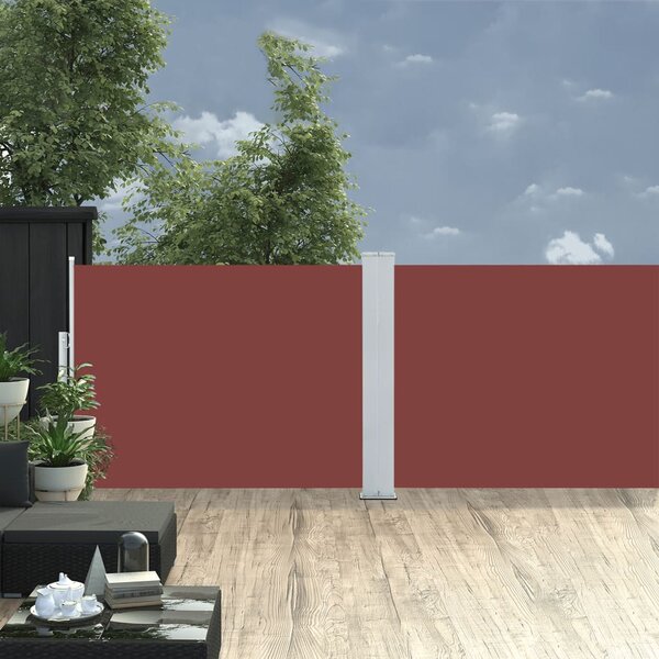 Uvlačiva bočna tenda 100 x 1000 cm smeđa - Smeđa / 100 x 1000 cm