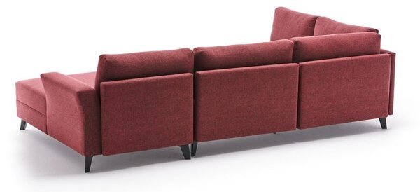 Atelier Del Sofa Kutna garnitura na razvlačenje, Bordo crvena, Eris - Claret Red