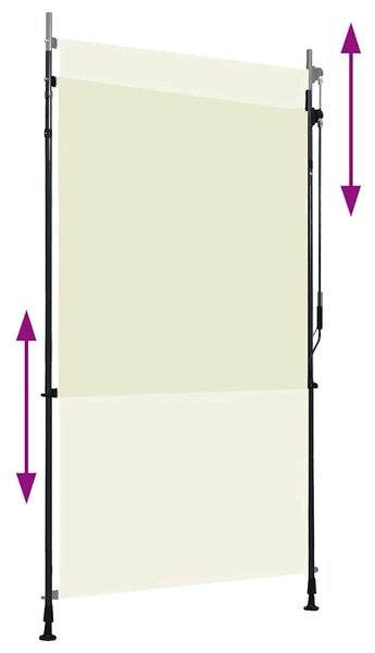 Vanjska roleta 120 x 270 cm krem - Krema / 120 x 270 cm