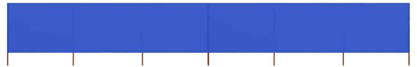 Vjetrobran sa 6 panela od tkanine 800 x 80 cm azurno plavi - Plava / 800 x 80 cm