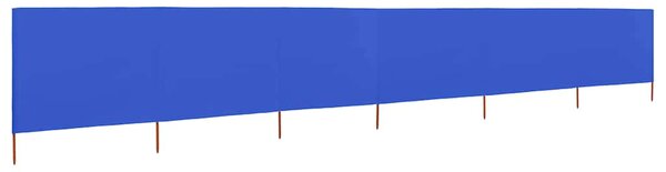 Vjetrobran sa 6 panela od tkanine 800 x 80 cm azurno plavi - Plava / 800 x 80 cm