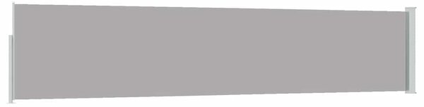 Uvlačiva bočna tenda za terasu 100 x 500 cm siva - Siva / 100 x 500 cm