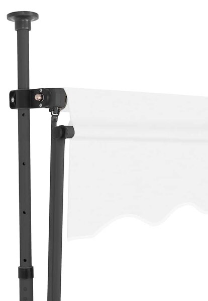 Tenda na ručno uvlačenje s LED svjetlima 250 cm krem - Krema / N/A