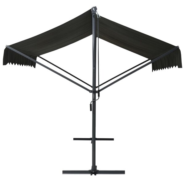 Samostojeća tenda 500 x 300 cm antracit - Antracitno siva / 5 x 3 m