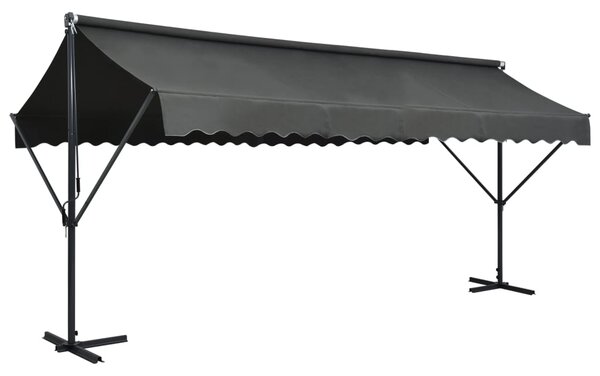 Samostojeća tenda 500 x 300 cm antracit - Antracitno siva / 5 x 3 m