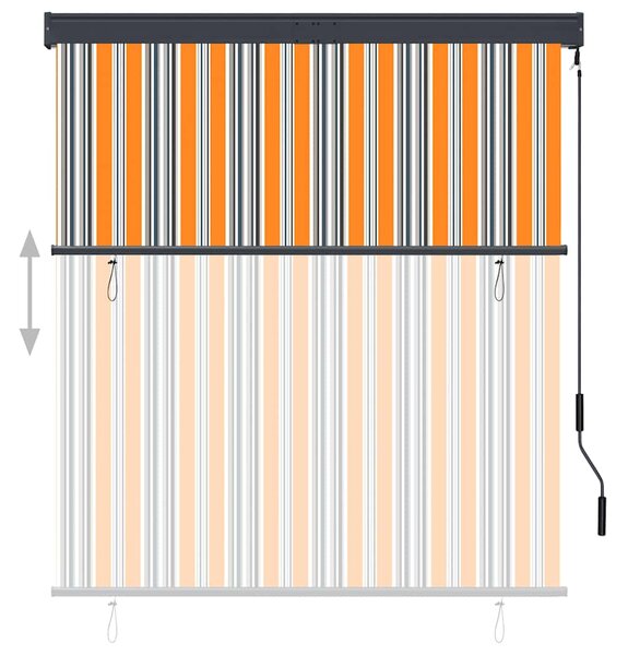 Vanjska roleta 140 x 250 cm žuto-bijela - Šarena / 140 x 250 cm