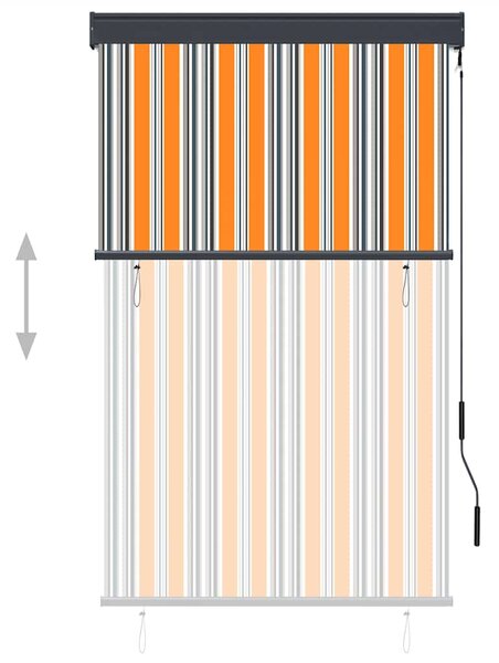 Vanjska roleta 100 x 250 cm žuto-bijela - Šarena / 100 x 250 cm