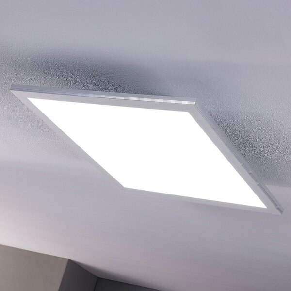 Lindby LED Panel Livel, set od 2, CCT, 40 cm x cm, daljinski, prigušiva, Metalik, Kuhinja, Plastika