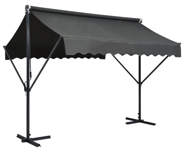 Samostojeća tenda 300 x 300 cm antracit - Antracitno siva / 3 x 3 m