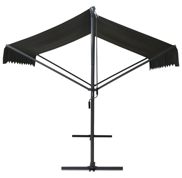Samostojeća tenda 300 x 300 cm antracit - Antracitno siva / 3 x 3 m