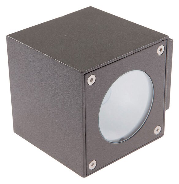Lucande LED vanjska zidna svjetiljka Jarno, antracit, set od 2 komada, metal, 9cm, Crno, Metal