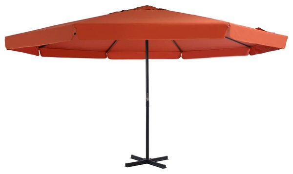 Vrtni suncobran s aluminijskom šipkom 500 cm boja cigle - Smeđa / 500 cm