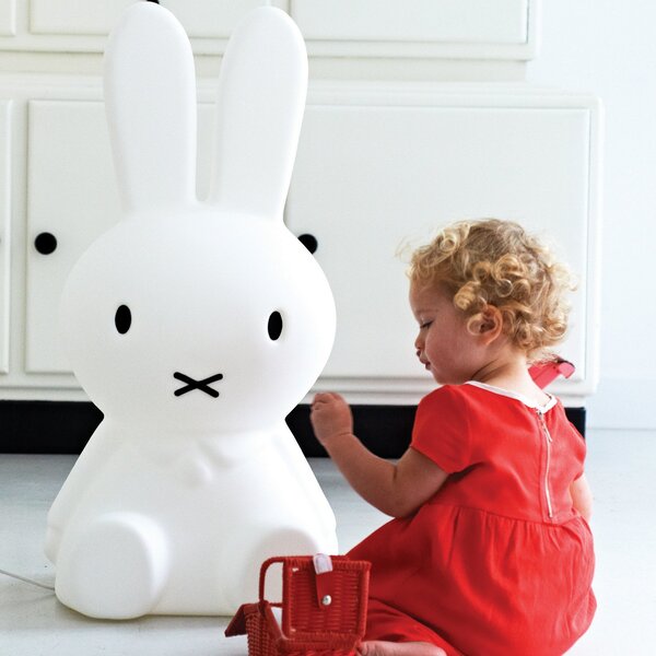 Mr Maria Miffy dječja lampa High Light, 80 cm, prigušiva, Bijela, rasadnik, Plastika