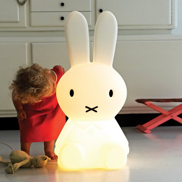 Mr Maria Miffy dječja lampa High Light, 80 cm, prigušiva, Bijela, rasadnik, Plastika