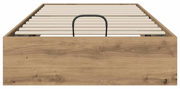 Otomanski krevet Zanatski Hrast 90 x 200 cm Konstrukcijsko drvo - Smeđa / 90 x 200 cm