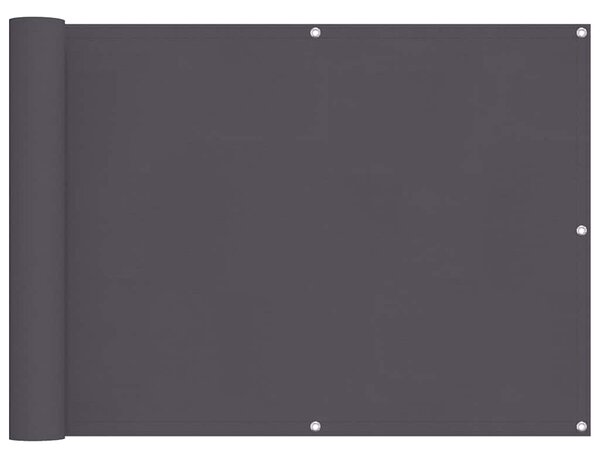 Balkonski zastor antracit 75 x 300 cm od tkanine Oxford - Antracitno siva / 75 x 300 cm