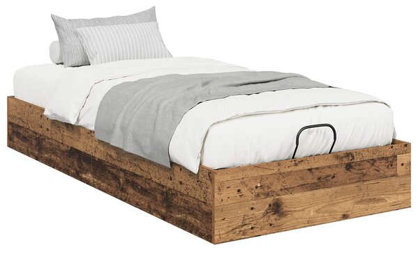 Otomanski krevet s pohranom Staro drvo 203 x 90 x 25 cm - Smeđa / 203 x 90 x 25 cm