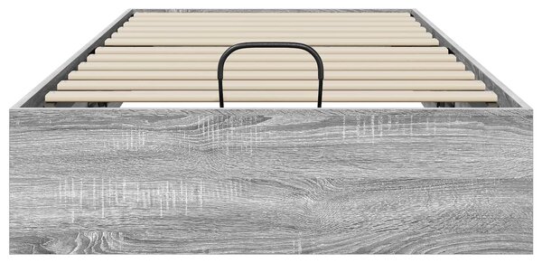 Otomanski krevet s pohranom Sivi Sonoma 203 x 90 x 25 cm - Siva / 203 x 90 x 25 cm