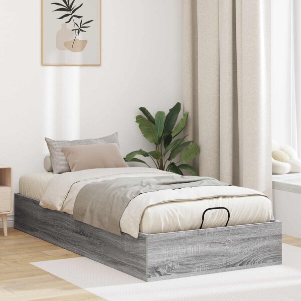 Otomanski krevet s pohranom Sivi Sonoma 203 x 90 x 25 cm - Siva / 203 x 90 x 25 cm