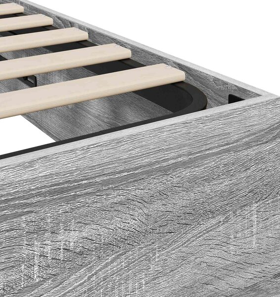 Otomanski krevet s pohranom Sivi Sonoma 203 x 90 x 25 cm - Siva / 203 x 90 x 25 cm