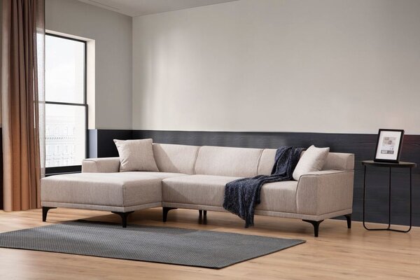 Atelier Del Sofa Kutna garnitura, Bijela, Petra L Corner - White