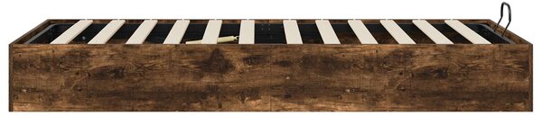 Otomanski krevet s pohranom Dimljeni Hrast 203 x 90 x 25 cm - Smeđa / 203 x 90 x 25 cm