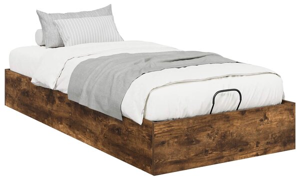 Otomanski krevet s pohranom Dimljeni Hrast 203 x 90 x 25 cm - Smeđa / 203 x 90 x 25 cm
